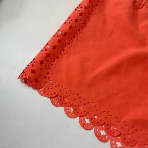 SEAFOLLY Neon Orange Bella Laser-cut Board Shorts Size Large - Picture 6 of 16